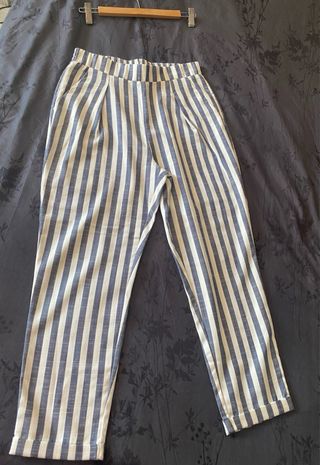 Pantalones rayas Stradivarius M