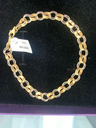 Pulsera oro 18k bicolor 