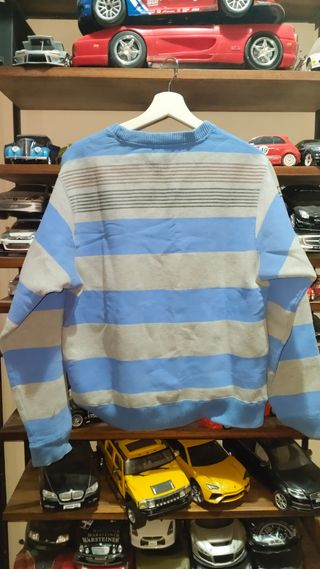 Suéter Volcom a rayas azul y gris