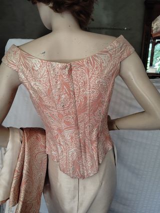 Traje ceremonia Cuca Leyda beige/rosa