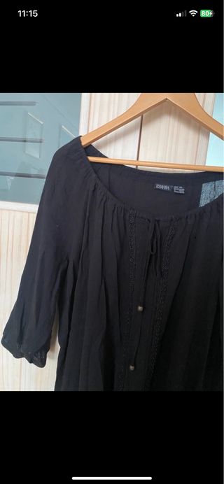 Blusa negra Esmara XXL - Manga 3/4