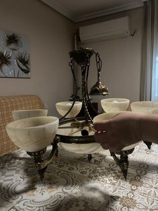 Lampara vintage 6 brazos