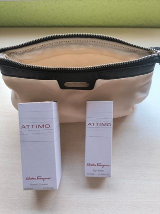 Necessaire Ferragamo + crema e balsamo