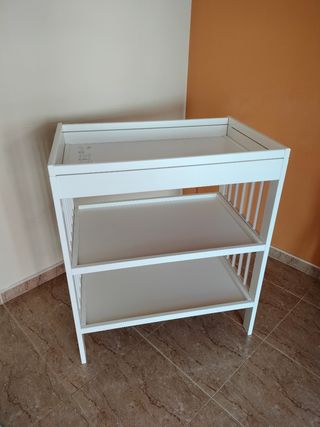 Cambiador bebé blanco - 3 niveles