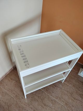 Cambiador bebé blanco - 3 niveles