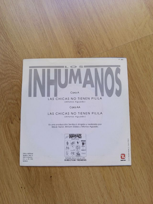 Vinilo Los Inhumanos - Las Chicas No Tienen Pilla