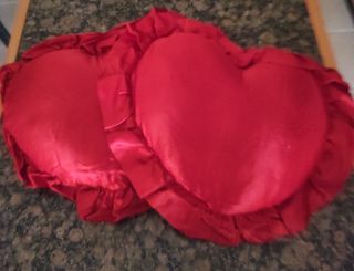 Cuscini cuore vintage rossi - 2pz