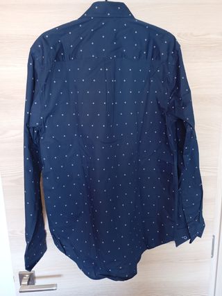 Camisa Brooksfield azul estampada