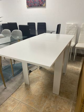 MESA PLEGABLE/EXTENSIBLE NUEVO BLANCA