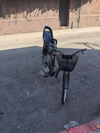 Bicicleta paseo c/silla niño