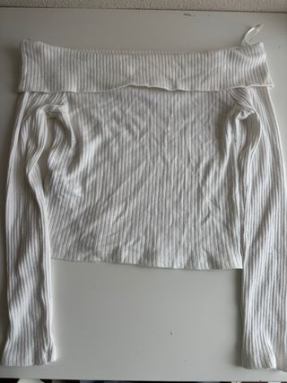 Jersey Stradivarius blanco XS