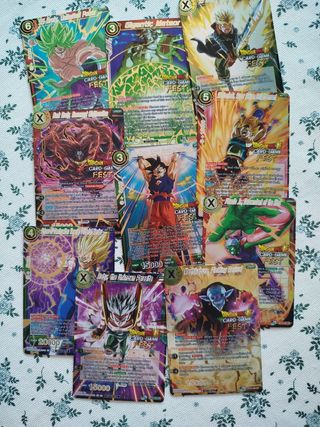 LOTE 24 CARTAS FOIL DRAGON BALL SUPER