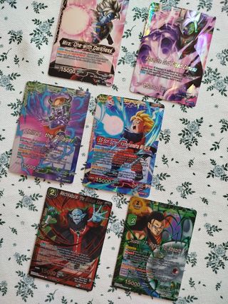 LOTE 24 CARTAS FOIL DRAGON BALL SUPER
