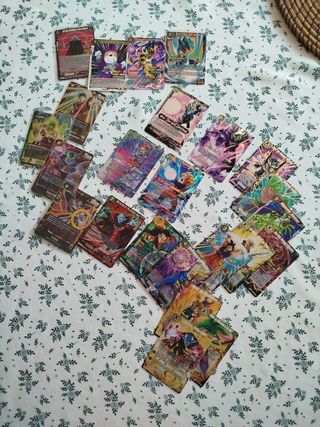 LOTE 24 CARTAS FOIL DRAGON BALL SUPER