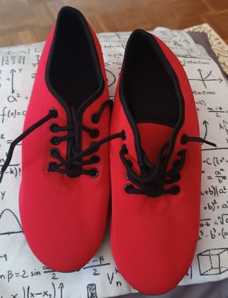 Zapatos baile rojo talla 39