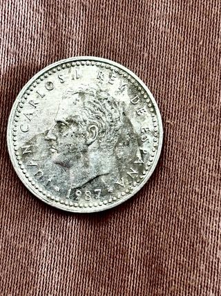 1 Peseta Española 1987 Antigua