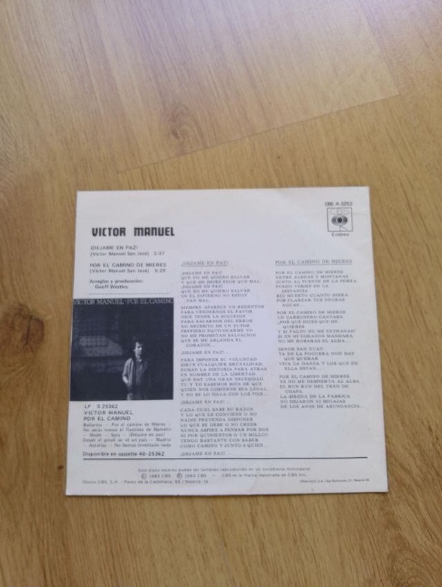 LP Víctor Manuel - Déjame en Paz