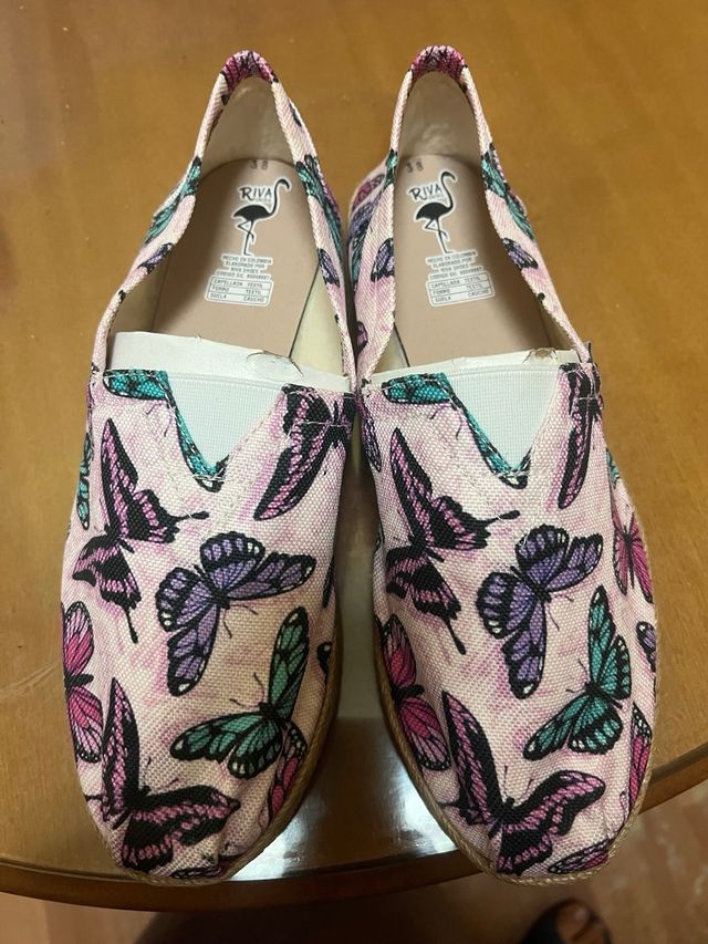 Alpargatas Riva multicolor, talla 38