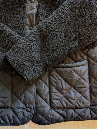 Giacca pile nera M&S