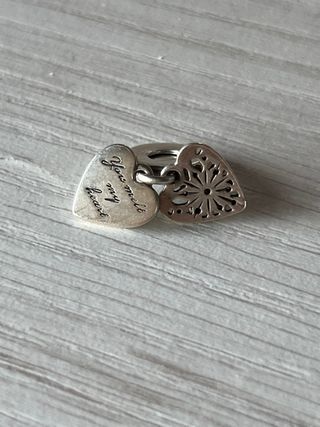 Charm Pandora corazón plata