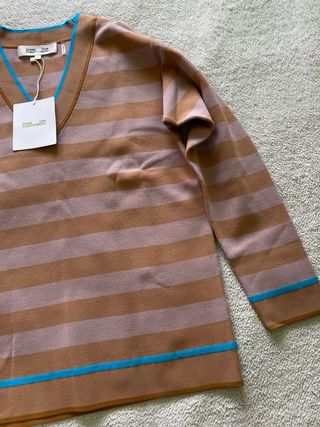 Jersey de rayas Diane von Furstenberg nuevo S
