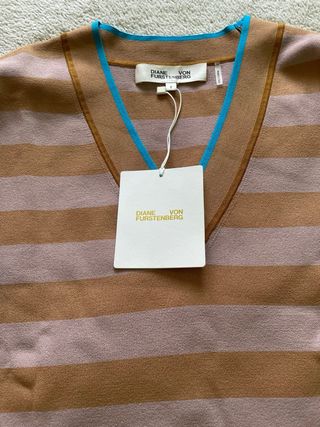 Jersey de rayas Diane von Furstenberg nuevo S