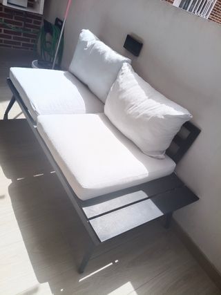 Sillón terraza - Negro y blanco