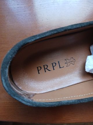 Mocasines PRPL marrón ante sin estrenar