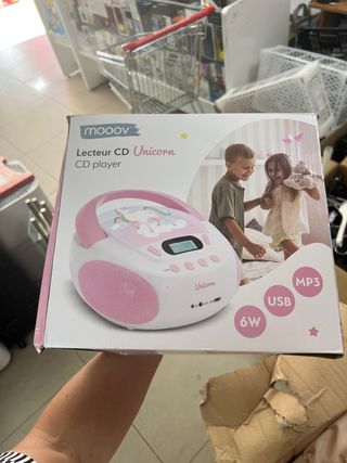 Reproductor CD Portátil Mooov Unicornio