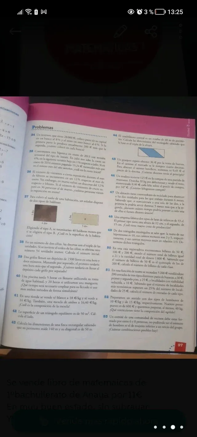 Libro Matemáticas I bachillerato