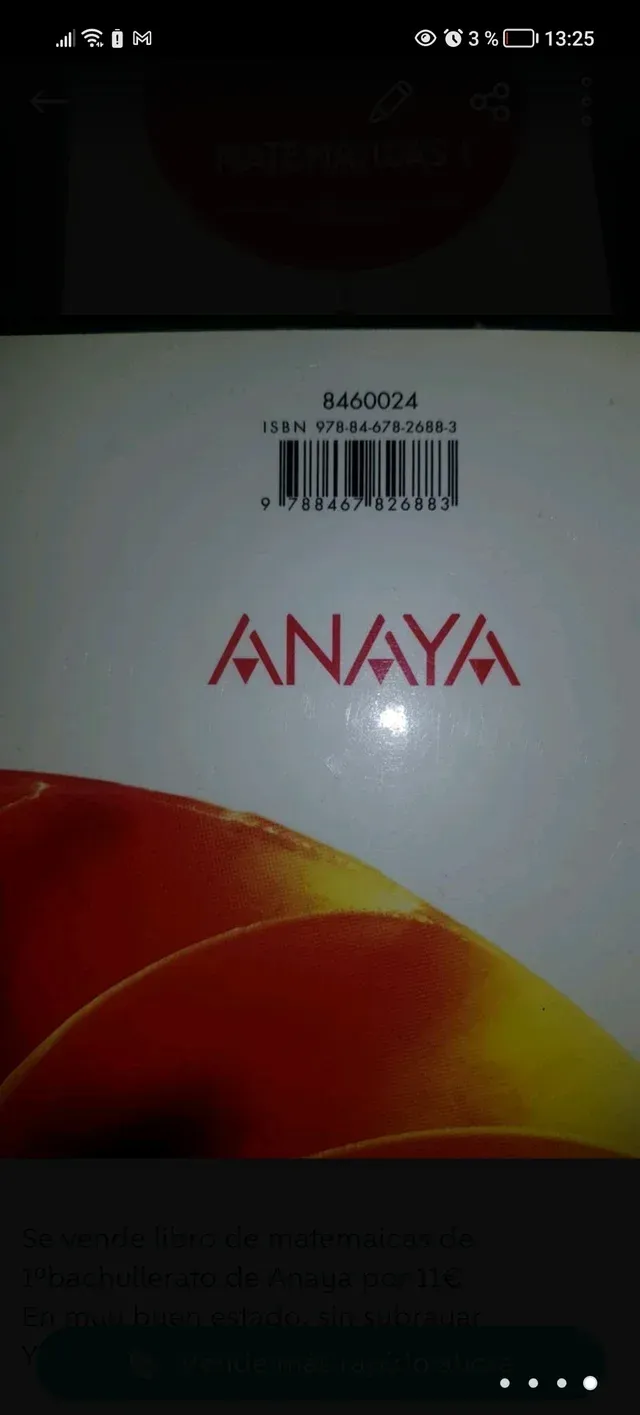 Libro Matemáticas I bachillerato