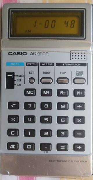 Casio AQ-1000: Reloj Calculadora