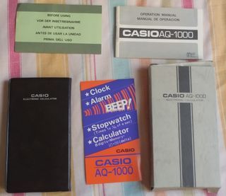 Casio AQ-1000: Reloj Calculadora