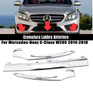 Cromatura Labbro Paraurti Anterior Mercedes C W205