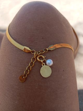 Collar PLANO  | Acero inoxidable ORO