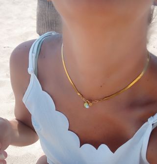 Collar PLANO  | Acero inoxidable ORO