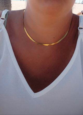 Collar PLANO  | Acero inoxidable ORO