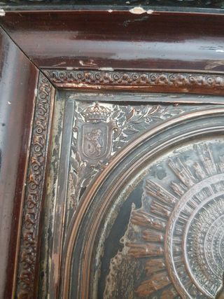 Cuadro antiguo Virgen del Pilar