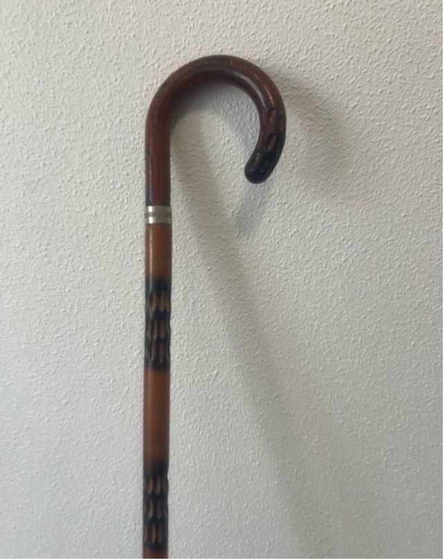 3 Bastones de madera tallado - 3 unidades