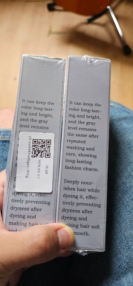 Tinte para cabello Hoegoa plateado