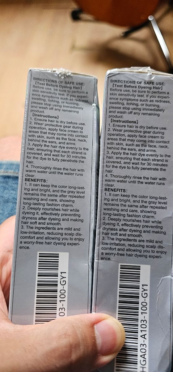 Tinte para cabello Hoegoa plateado