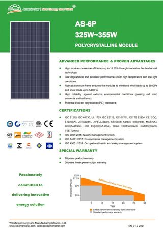 2 Placas solares 340W Puerto Serrano.

