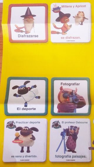 50 Fichas de juego infantiles TIMMY y sus Amigos 