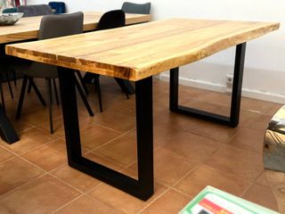 Mesa comedor madera acacia - Estilo industrial