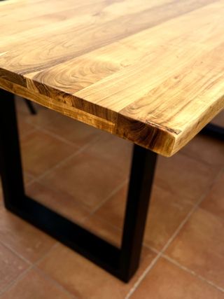 Mesa comedor madera acacia - Estilo industrial
