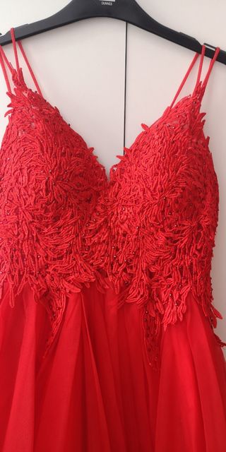 Vestido rojo fiesta - Talla S