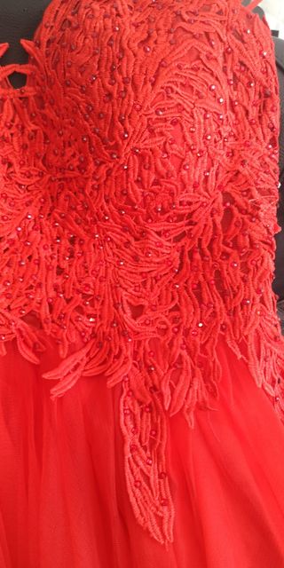 Vestido rojo fiesta - Talla S