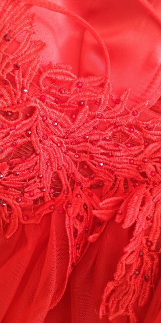 Vestido rojo fiesta - Talla S