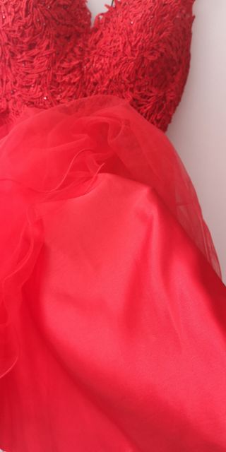Vestido rojo fiesta - Talla S