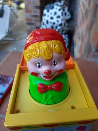 Caja  payaso vintage